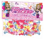Hott Products Bachelorette Party Colored Penis Candy Cake Sprinkles Package